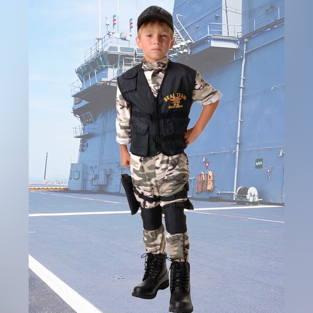 Halloween 2 Military Ranger Costumes  Jumpsuit And Tactical Vest